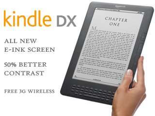  Kindle DX, Free 3G, 9.7 E Ink Display, 3G Works Globally :  Electronics